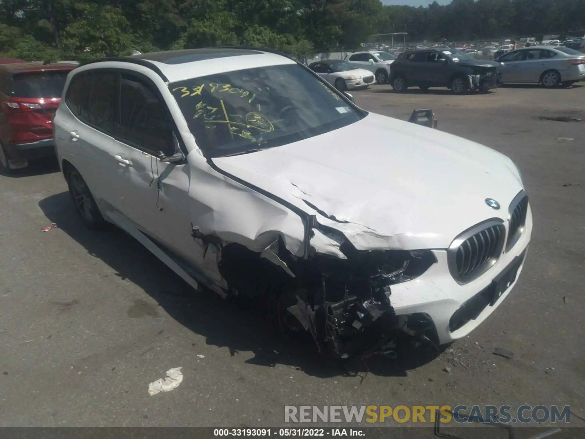 1 Photograph of a damaged car 5UXTY9C0XM9D85141 BMW X3 2021