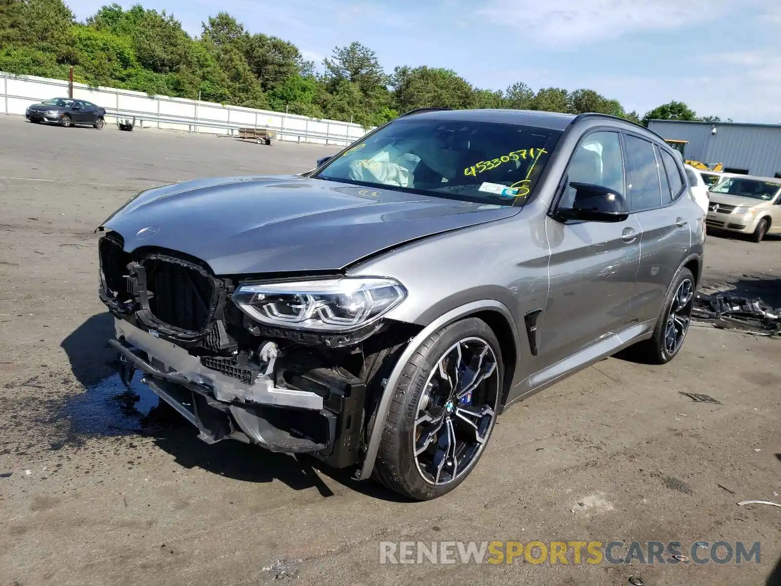 2 Photograph of a damaged car 5YMTS0C05M9E92345 BMW X3 2021