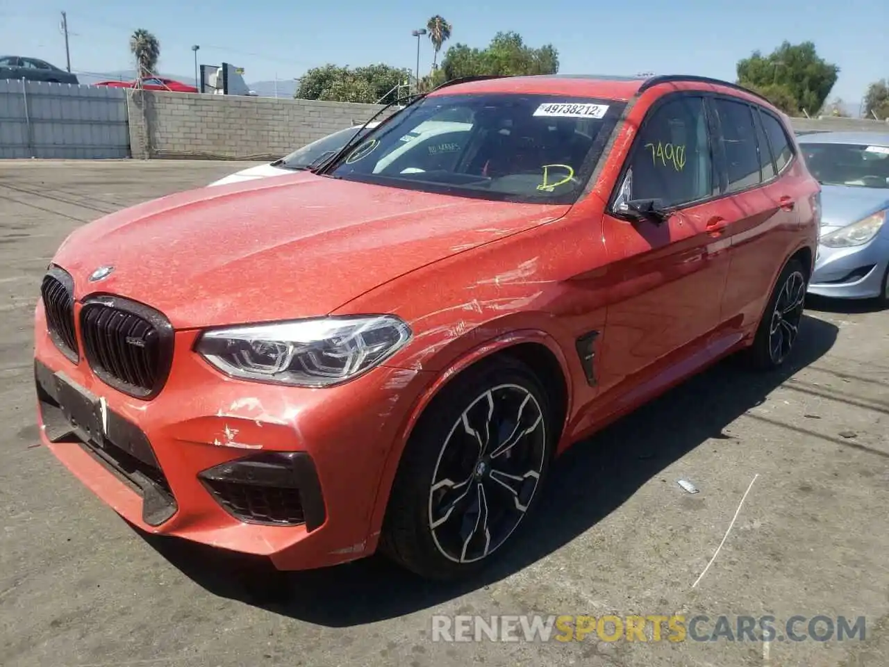 2 Photograph of a damaged car 5YMTS0C07M9H24783 BMW X3 2021