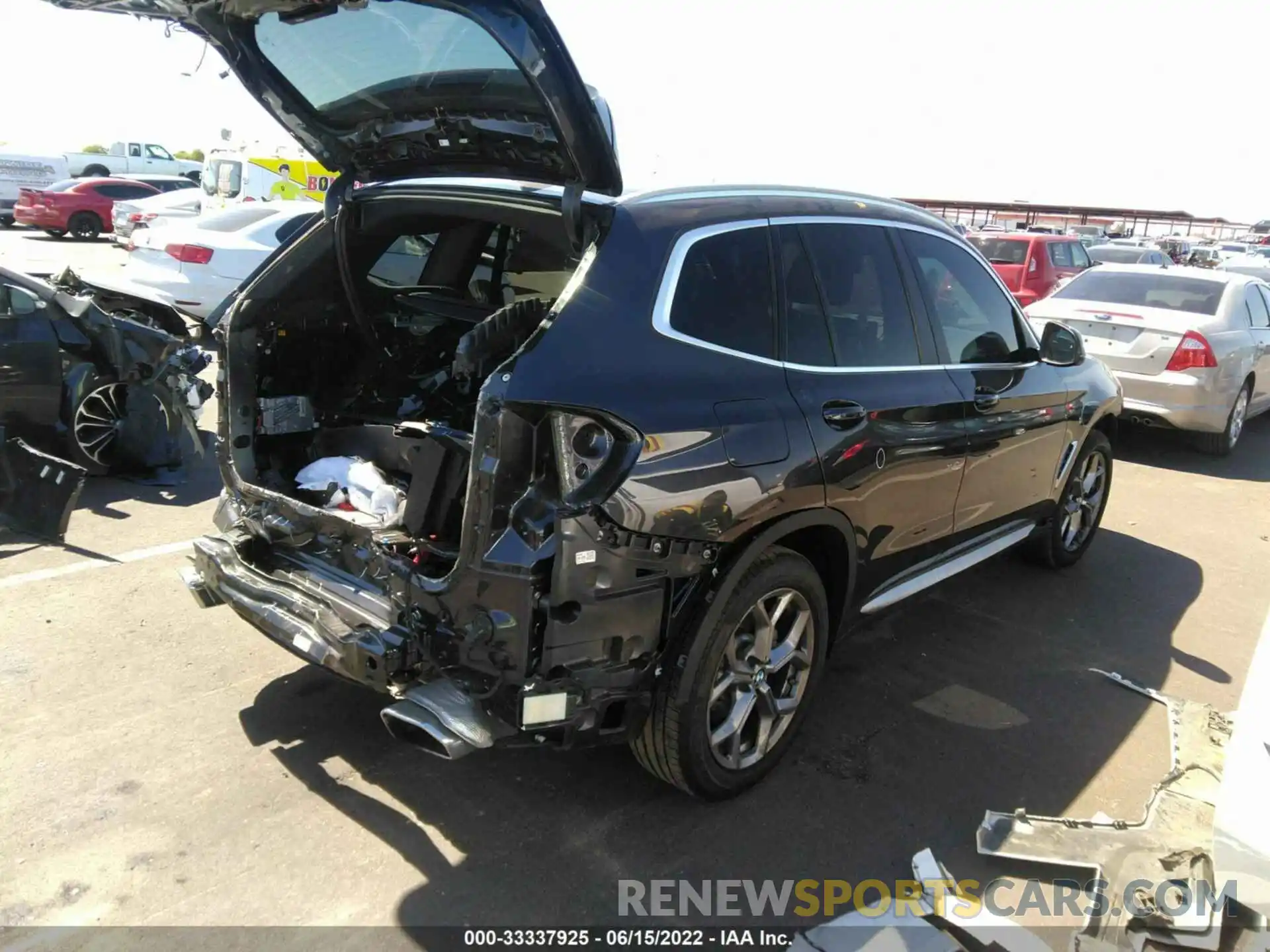 4 Фотография поврежденного автомобиля 5UX43DP01N9J95632 BMW X3 2022