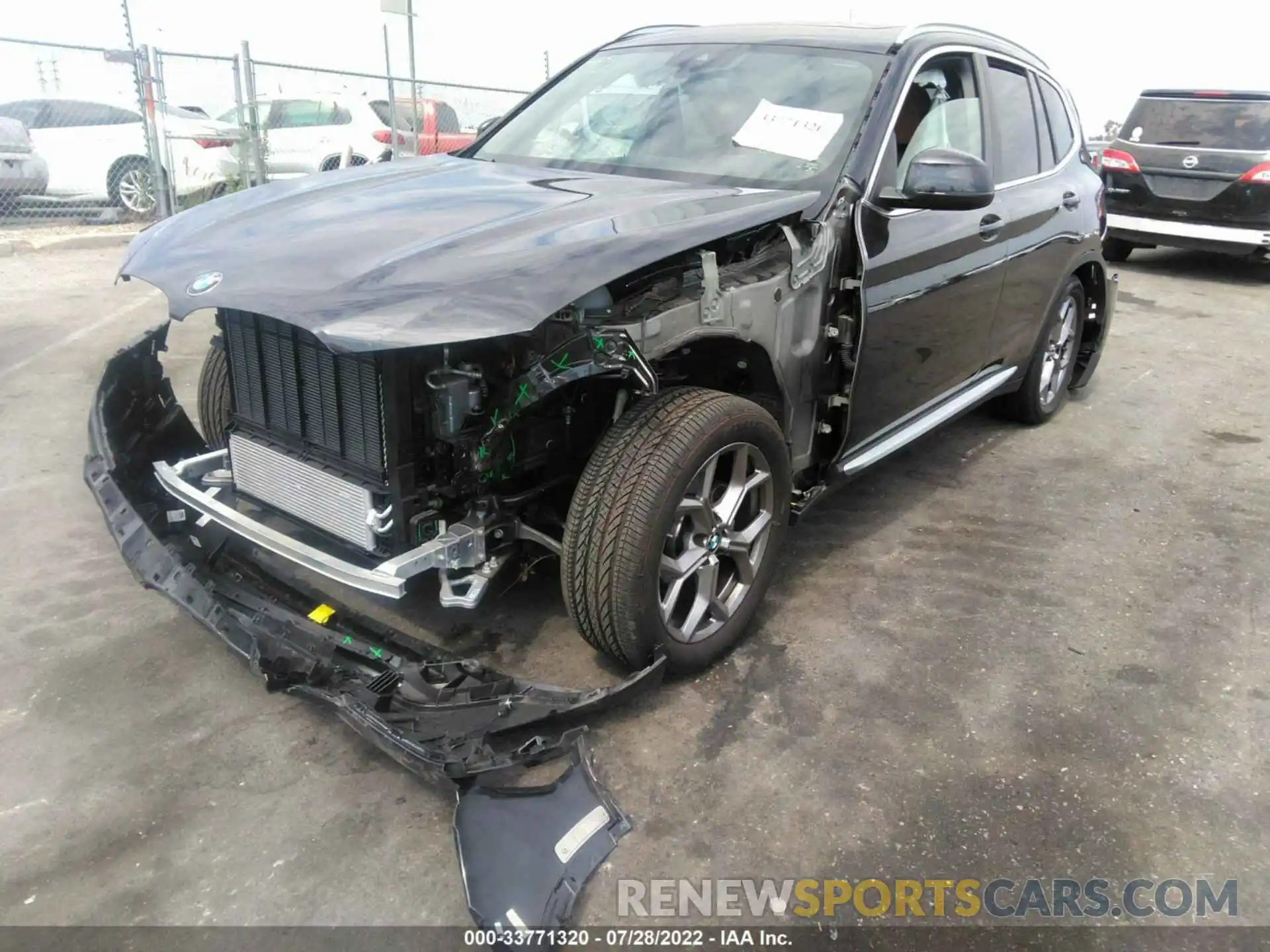 2 Фотография поврежденного автомобиля 5UX43DP02N9J02066 BMW X3 2022