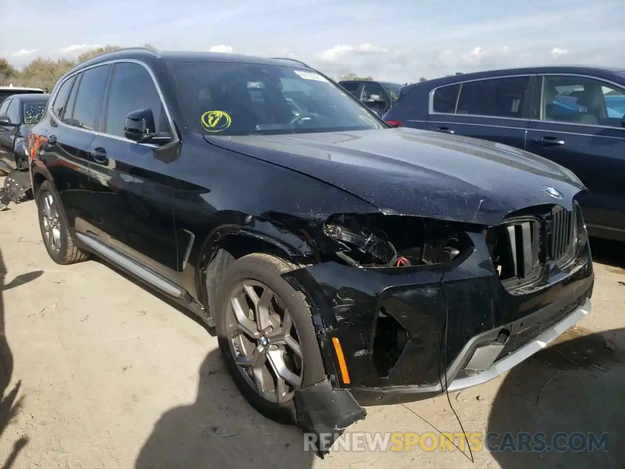 1 Photograph of a damaged car 5UX43DP04N9J37059 BMW X3 2022