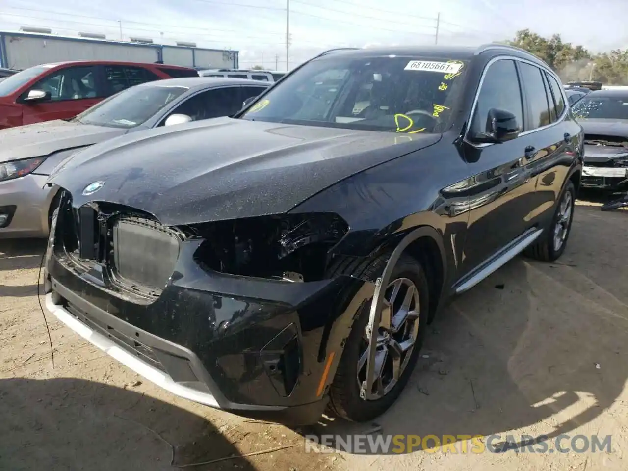 2 Photograph of a damaged car 5UX43DP04N9J37059 BMW X3 2022