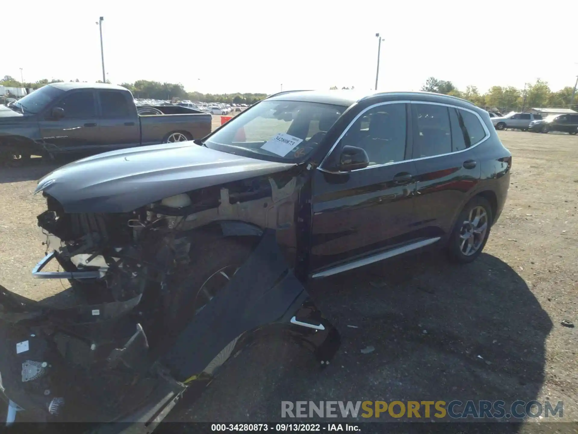 2 Photograph of a damaged car 5UX43DP04N9K82313 BMW X3 2022