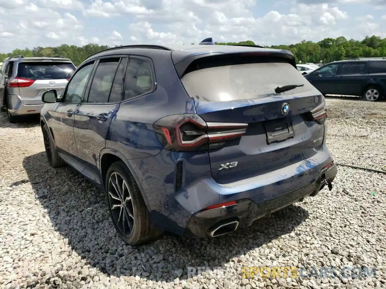 3 Фотография поврежденного автомобиля 5UX43DP05N9K07037 BMW X3 2022