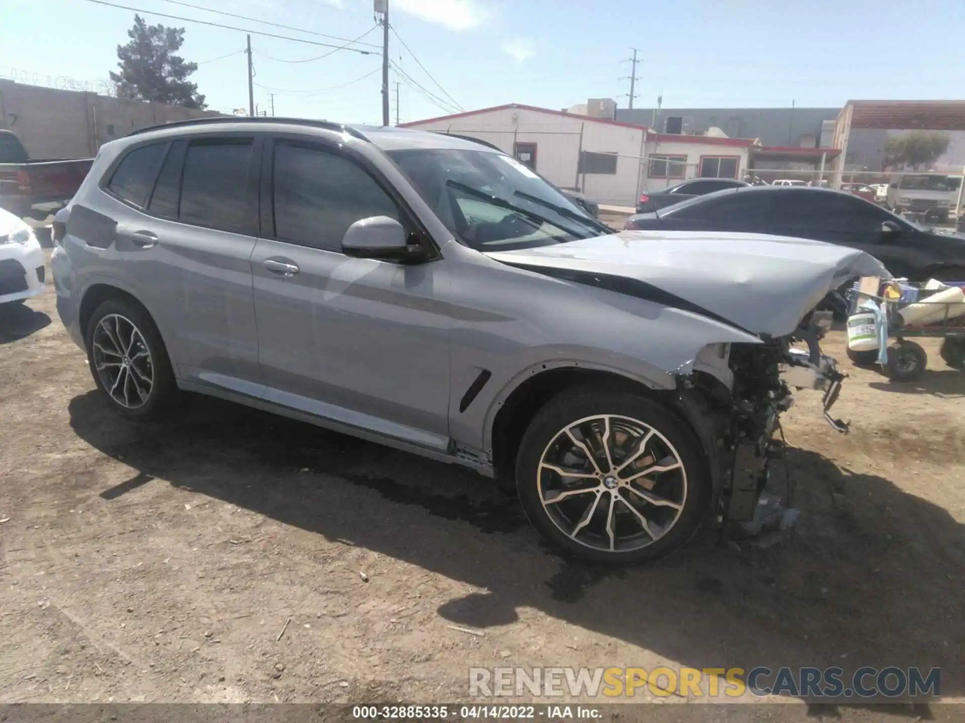 1 Photograph of a damaged car 5UX43DP05N9K60997 BMW X3 2022