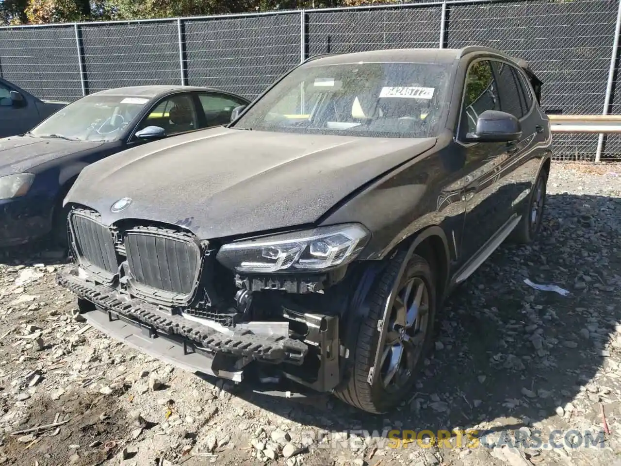 2 Фотография поврежденного автомобиля 5UX43DP06N9J82181 BMW X3 2022