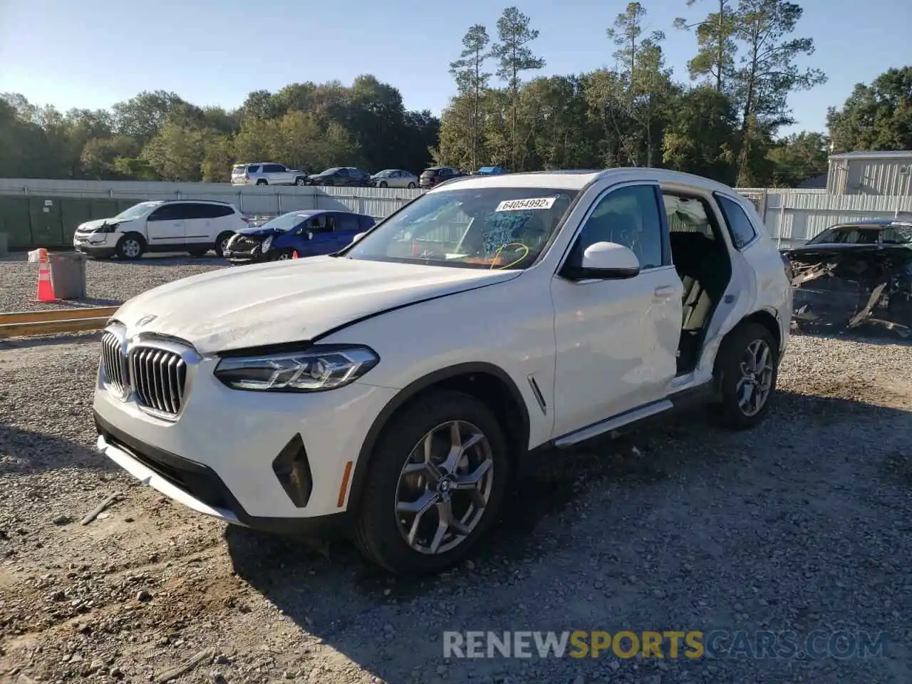 2 Photograph of a damaged car 5UX43DP06N9M96297 BMW X3 2022