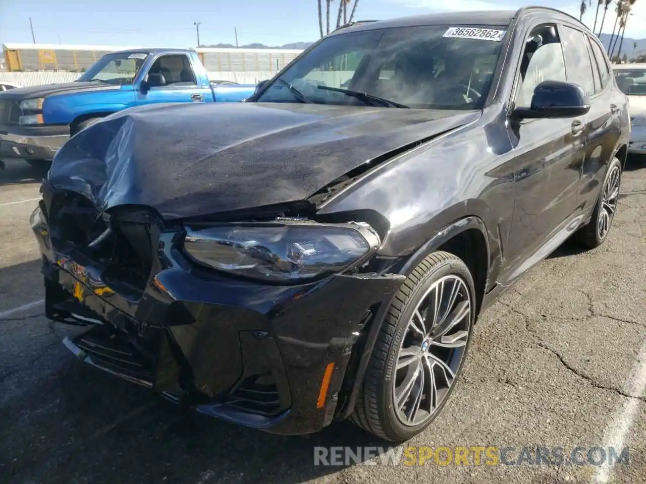 2 Photograph of a damaged car 5UX43DP07N9J24662 BMW X3 2022