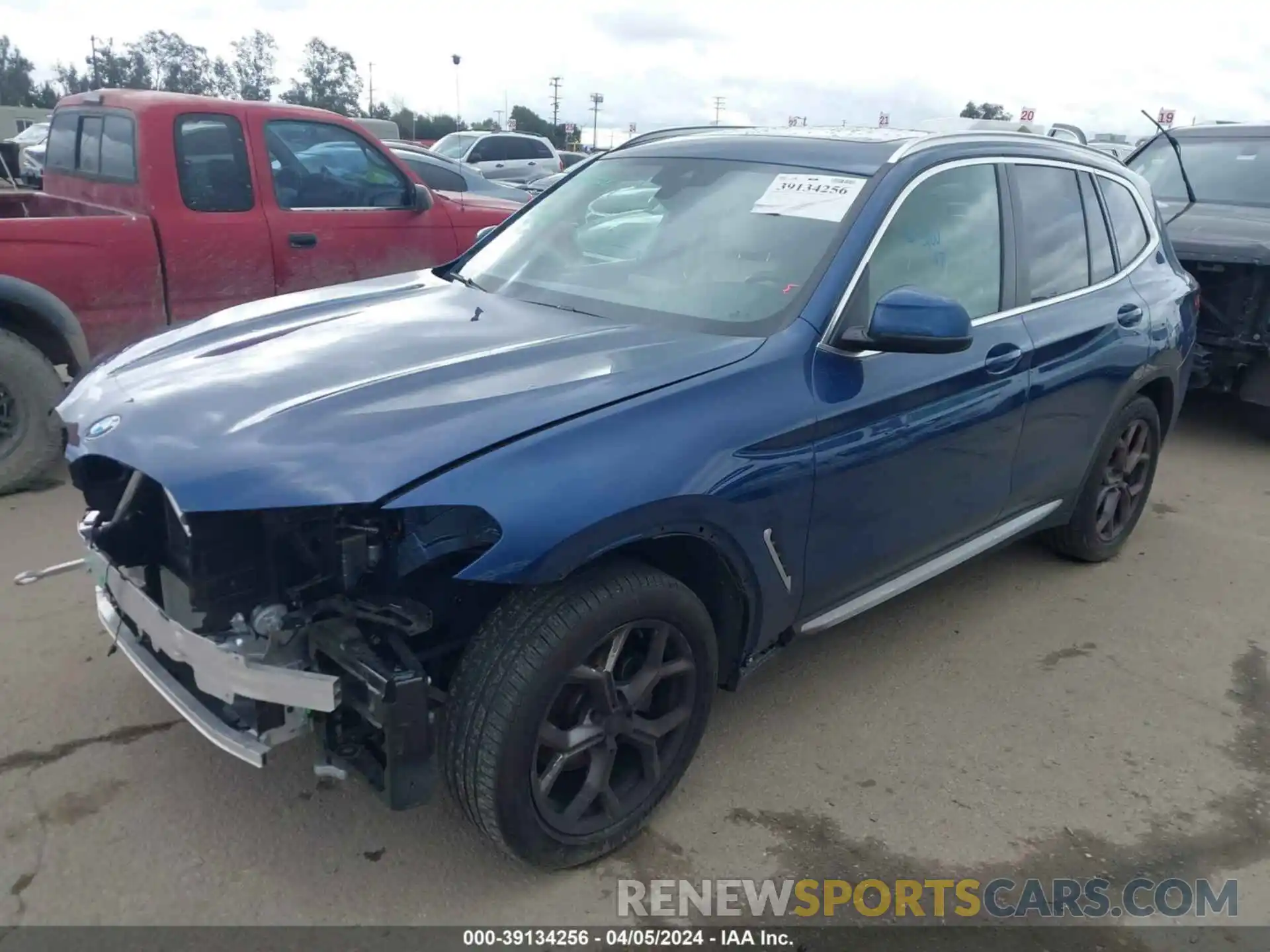 2 Photograph of a damaged car 5UX43DP07N9N06271 BMW X3 2022