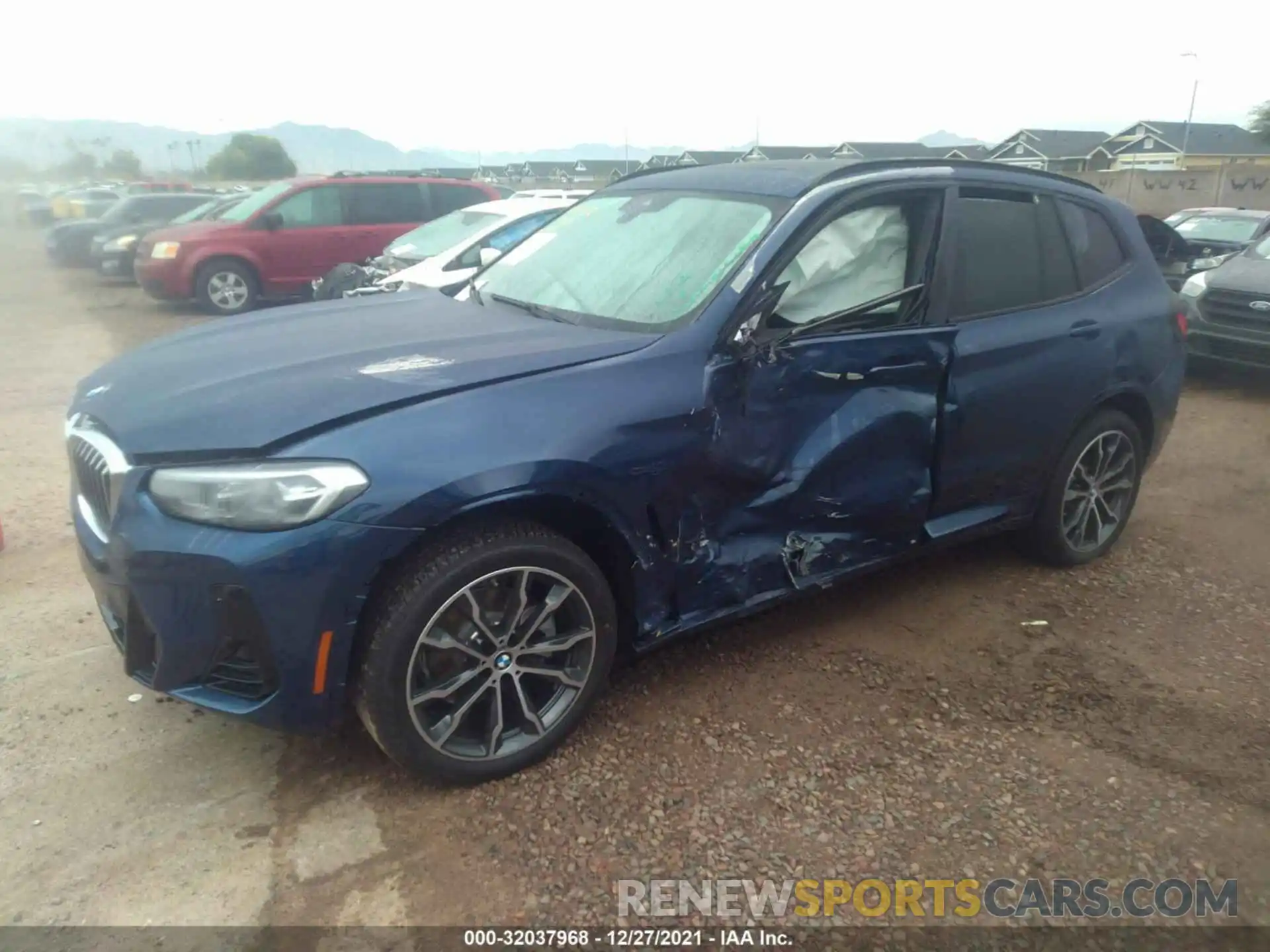 2 Photograph of a damaged car 5UX43DP08N9K06934 BMW X3 2022