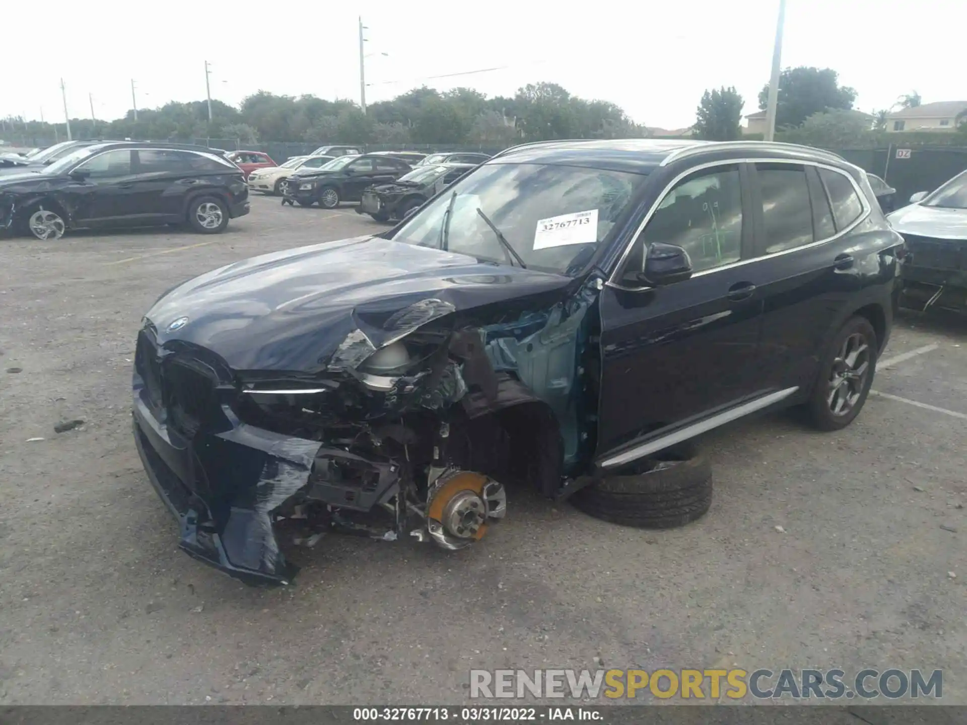 2 Photograph of a damaged car 5UX43DP08N9K35852 BMW X3 2022