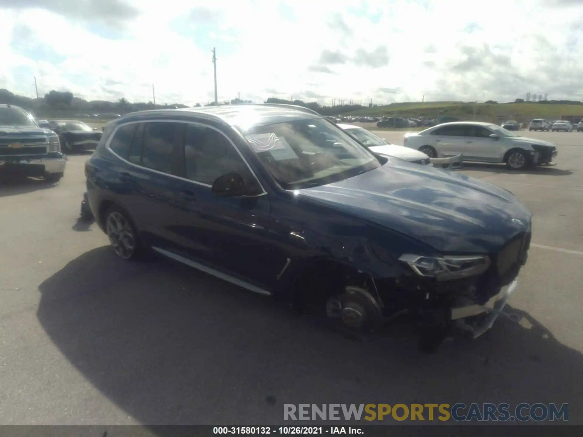 1 Photograph of a damaged car 5UX43DP09N9J53015 BMW X3 2022