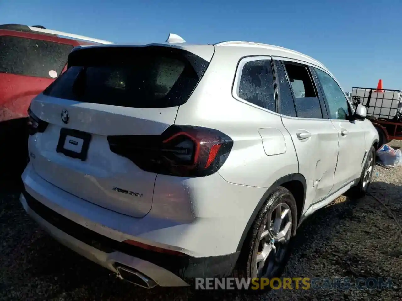 4 Фотография поврежденного автомобиля 5UX43DP09N9K69458 BMW X3 2022