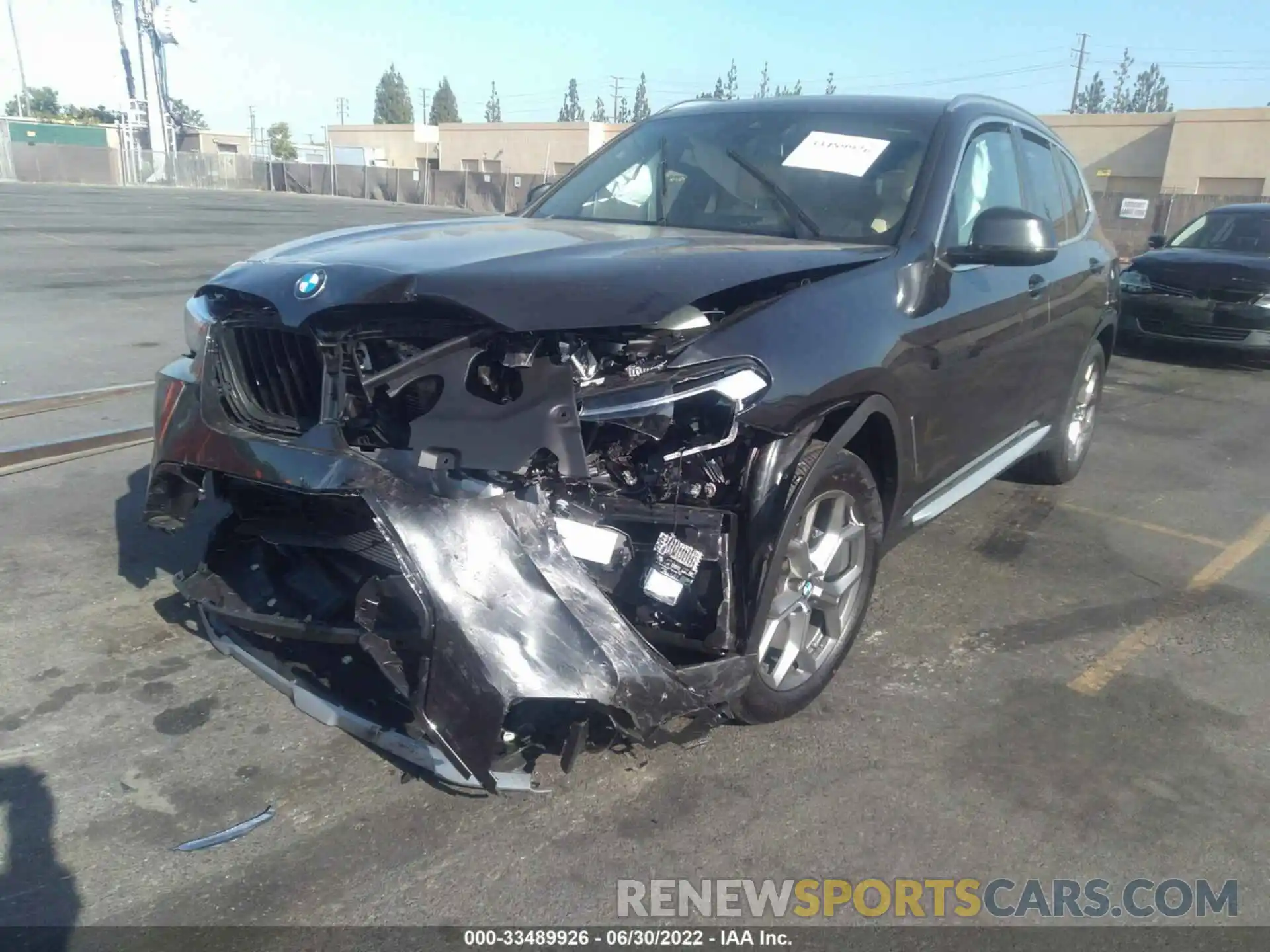 2 Photograph of a damaged car 5UX43DP0XN9M16614 BMW X3 2022