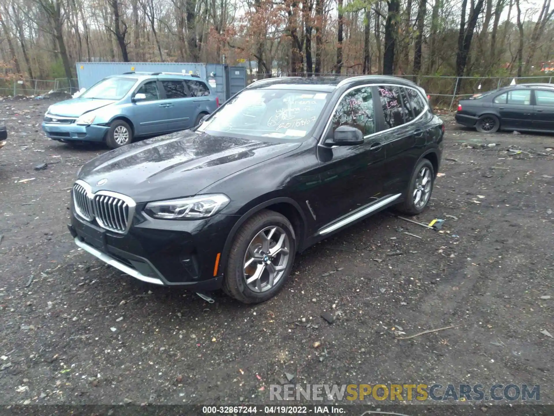 2 Photograph of a damaged car 5UX53DP00N9L21869 BMW X3 2022