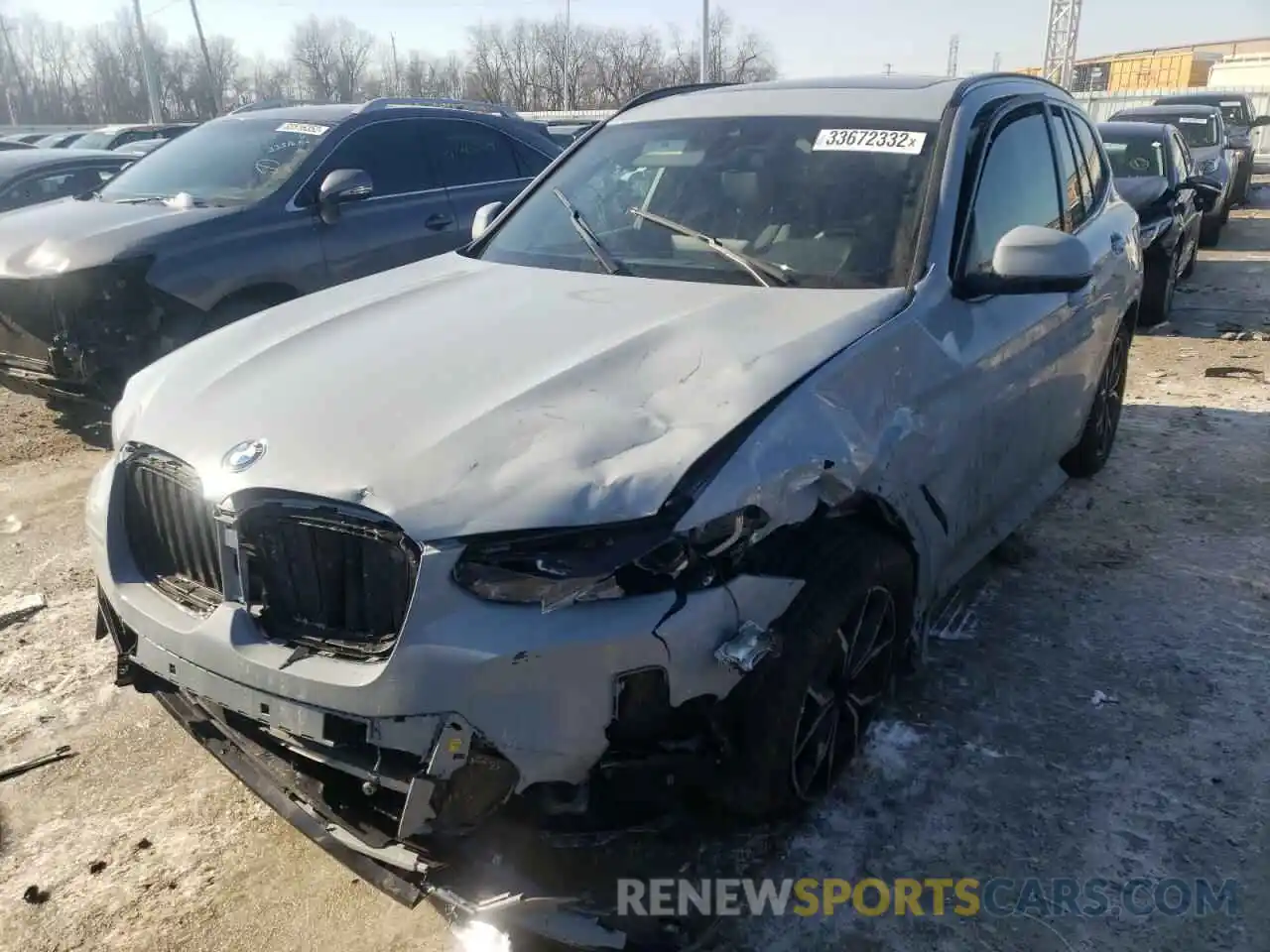 2 Photograph of a damaged car 5UX53DP01N9J31952 BMW X3 2022