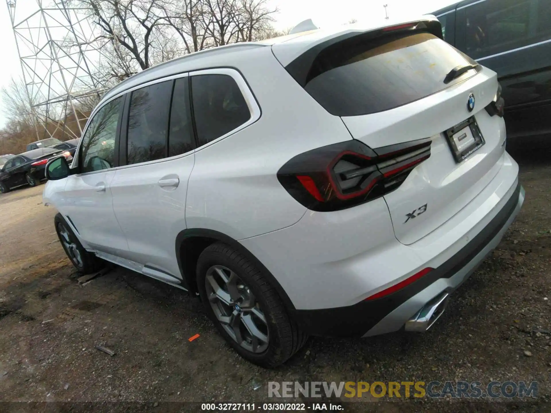 3 Фотография поврежденного автомобиля 5UX53DP01N9K75954 BMW X3 2022