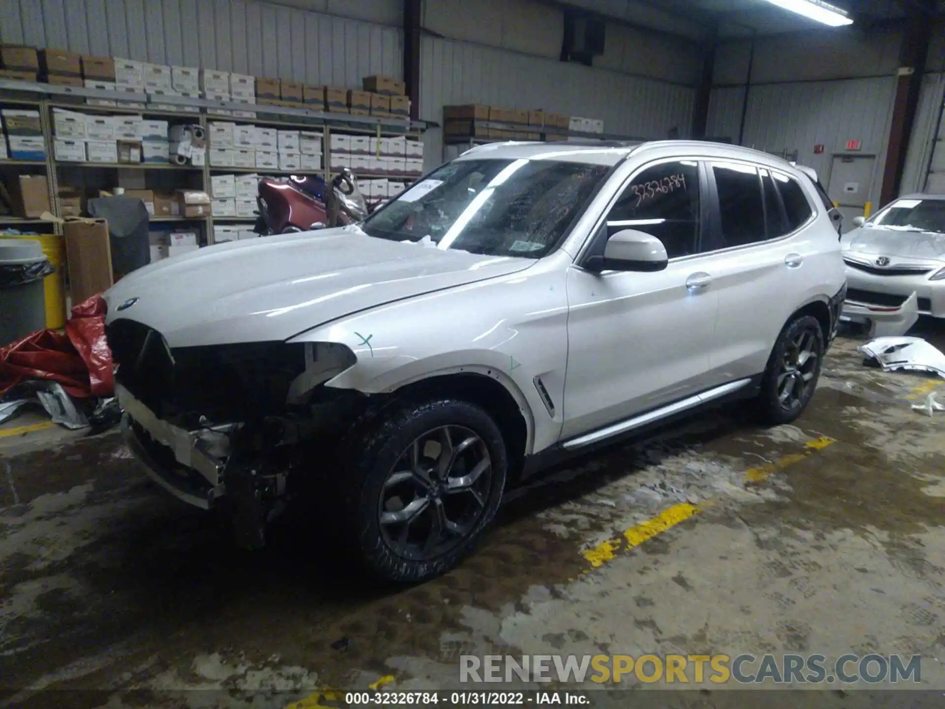 2 Photograph of a damaged car 5UX53DP02N9J20930 BMW X3 2022