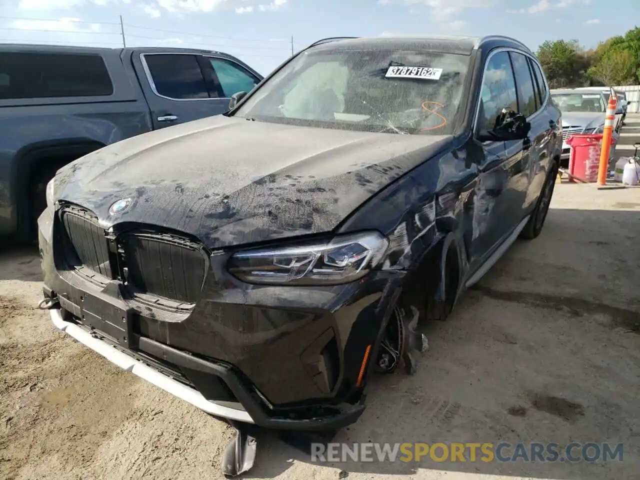 2 Photograph of a damaged car 5UX53DP02N9J78343 BMW X3 2022