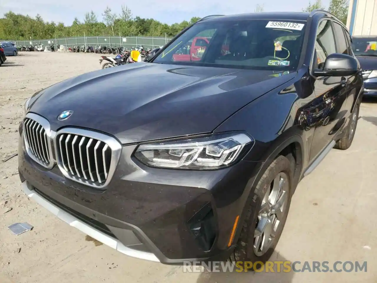 2 Photograph of a damaged car 5UX53DP02N9K35284 BMW X3 2022