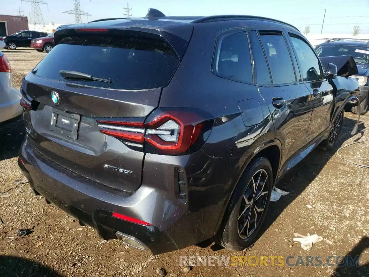 4 Фотография поврежденного автомобиля 5UX53DP02N9N07719 BMW X3 2022