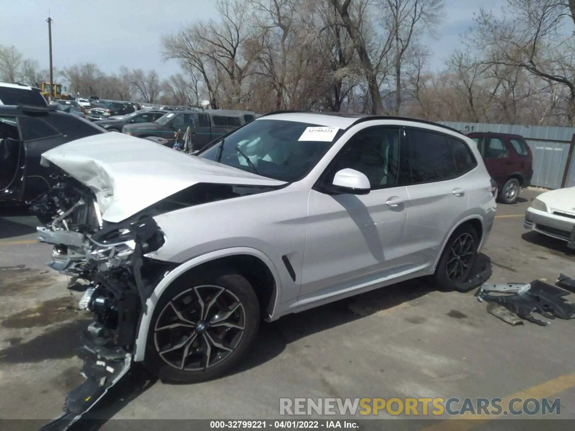 2 Photograph of a damaged car 5UX53DP03N9J89609 BMW X3 2022