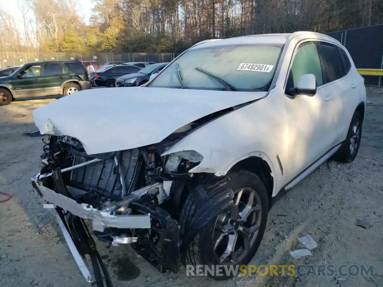 2 Photograph of a damaged car 5UX53DP03N9K05954 BMW X3 2022