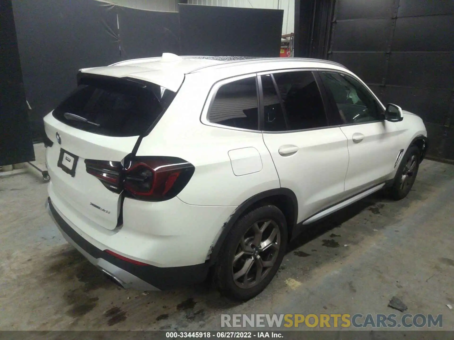 4 Фотография поврежденного автомобиля 5UX53DP03N9K21037 BMW X3 2022