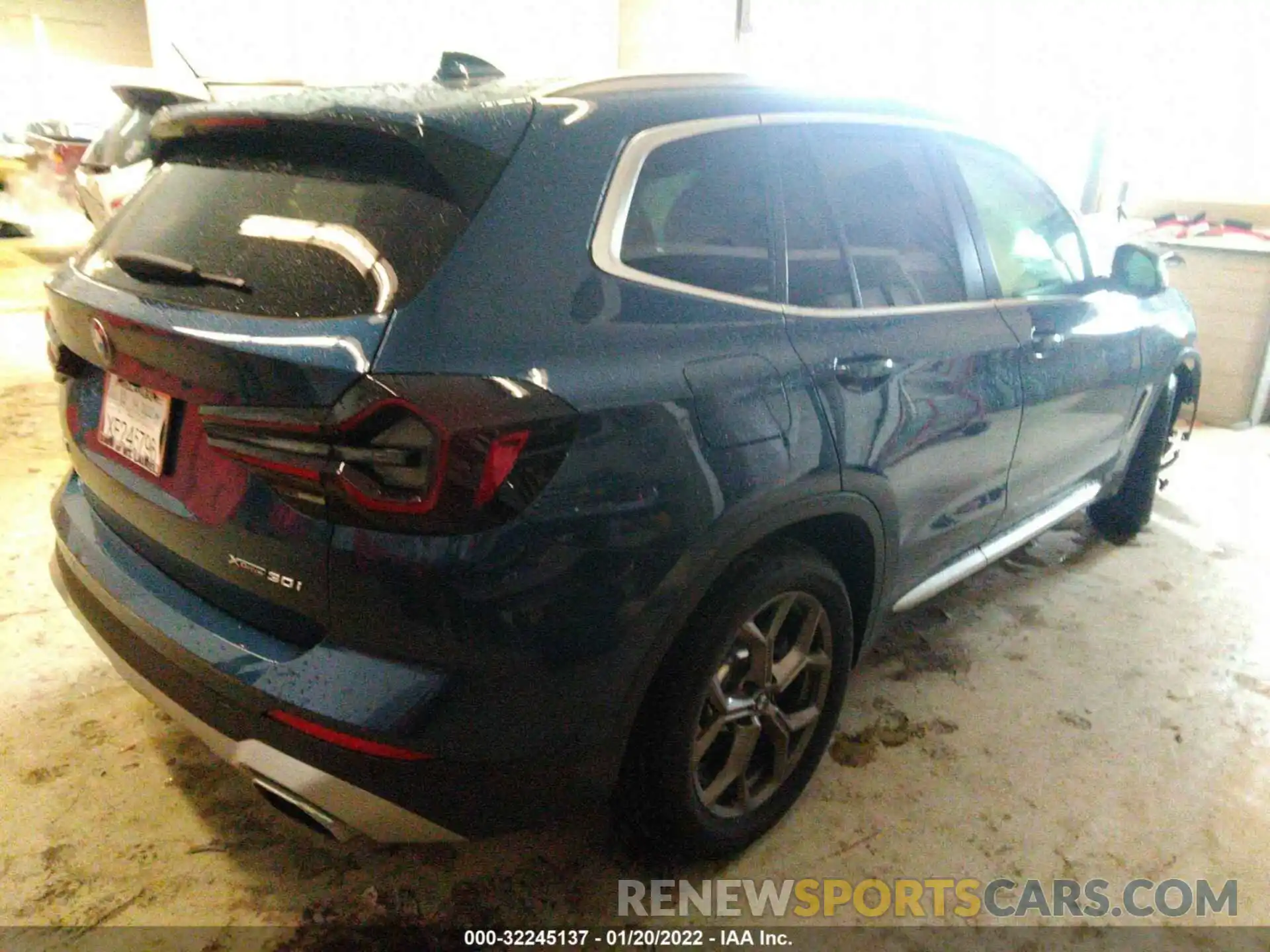 4 Фотография поврежденного автомобиля 5UX53DP04N9J31542 BMW X3 2022