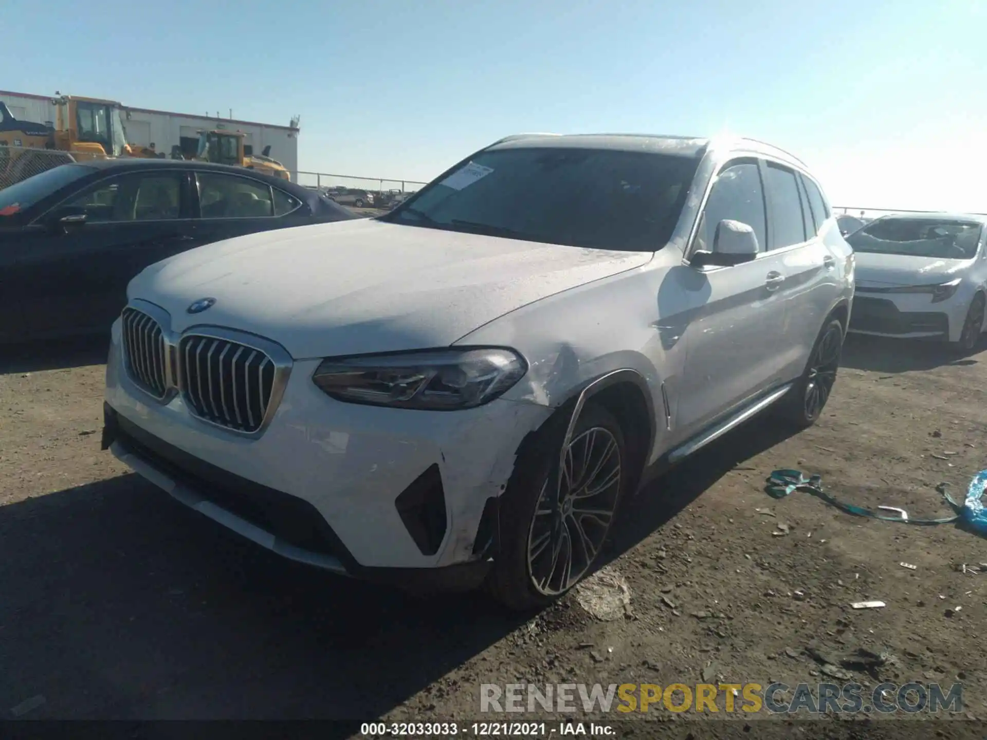 2 Photograph of a damaged car 5UX53DP04N9K26439 BMW X3 2022