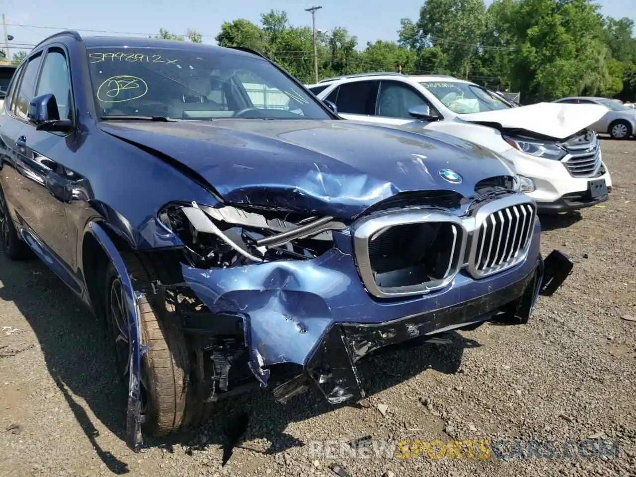 9 Фотография поврежденного автомобиля 5UX53DP05N9J18153 BMW X3 2022