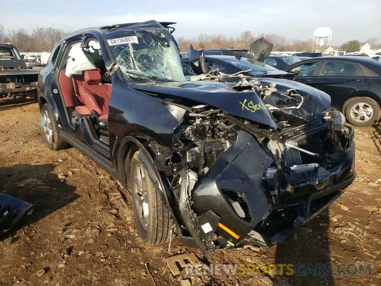 1 Photograph of a damaged car 5UX53DP05N9J18220 BMW X3 2022