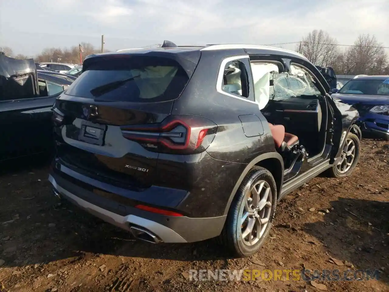 4 Фотография поврежденного автомобиля 5UX53DP05N9J18220 BMW X3 2022