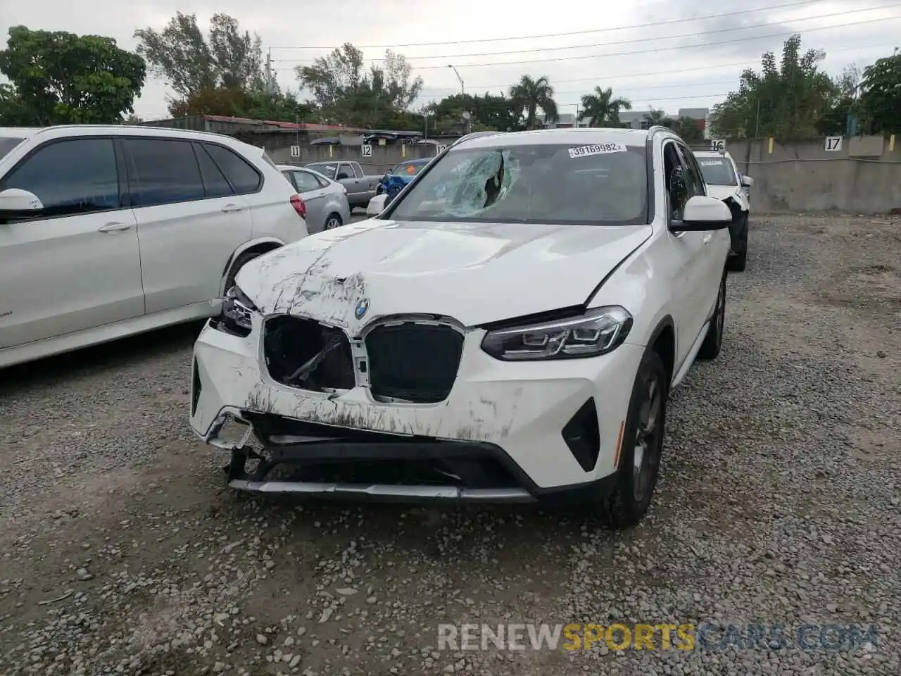 2 Photograph of a damaged car 5UX53DP05N9J74934 BMW X3 2022