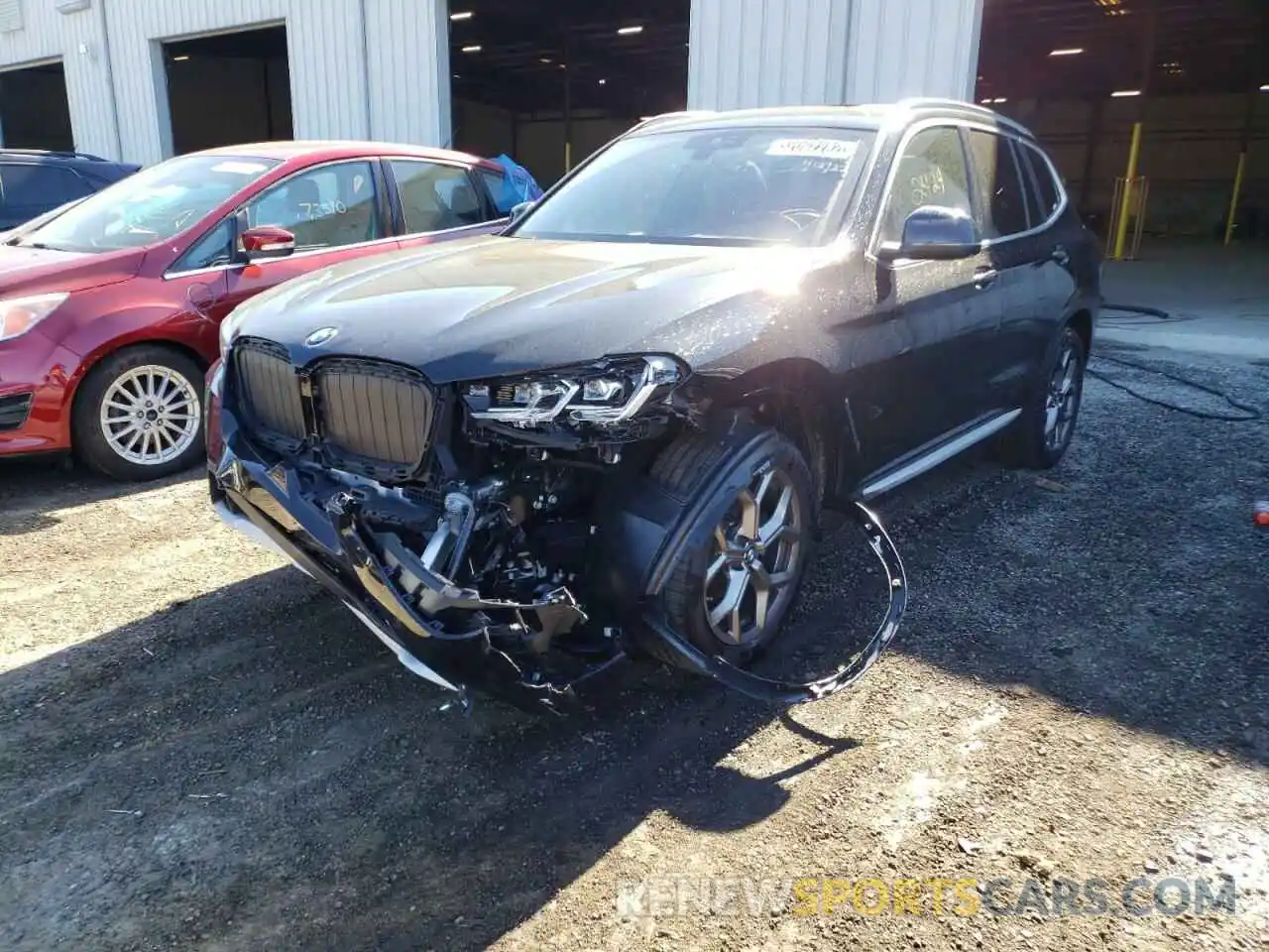 2 Photograph of a damaged car 5UX53DP05N9J78367 BMW X3 2022