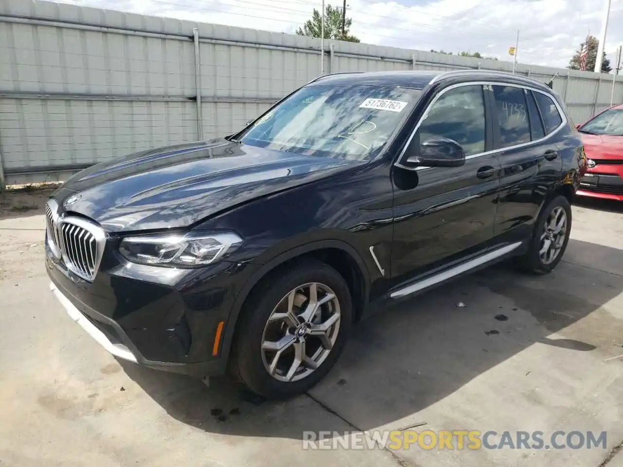 2 Фотография поврежденного автомобиля 5UX53DP06N9K40813 BMW X3 2022