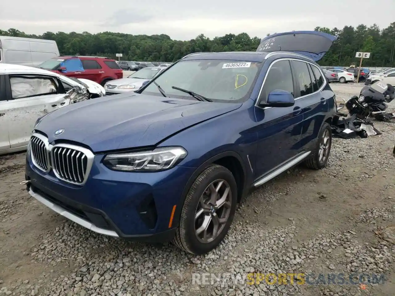 2 Фотография поврежденного автомобиля 5UX53DP06N9L46890 BMW X3 2022