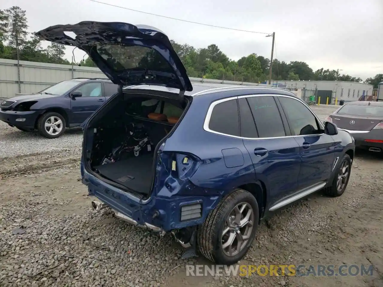 4 Фотография поврежденного автомобиля 5UX53DP06N9L46890 BMW X3 2022