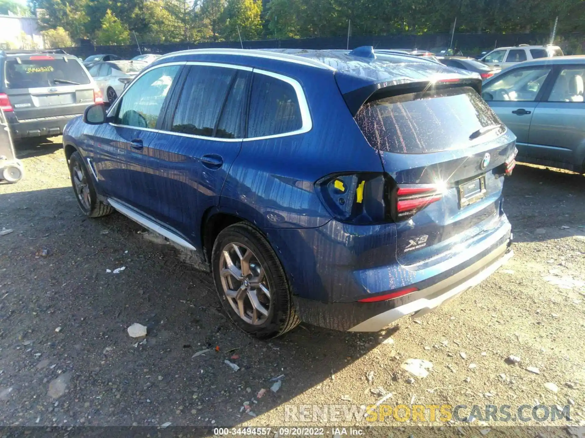 3 Фотография поврежденного автомобиля 5UX53DP06N9M75874 BMW X3 2022