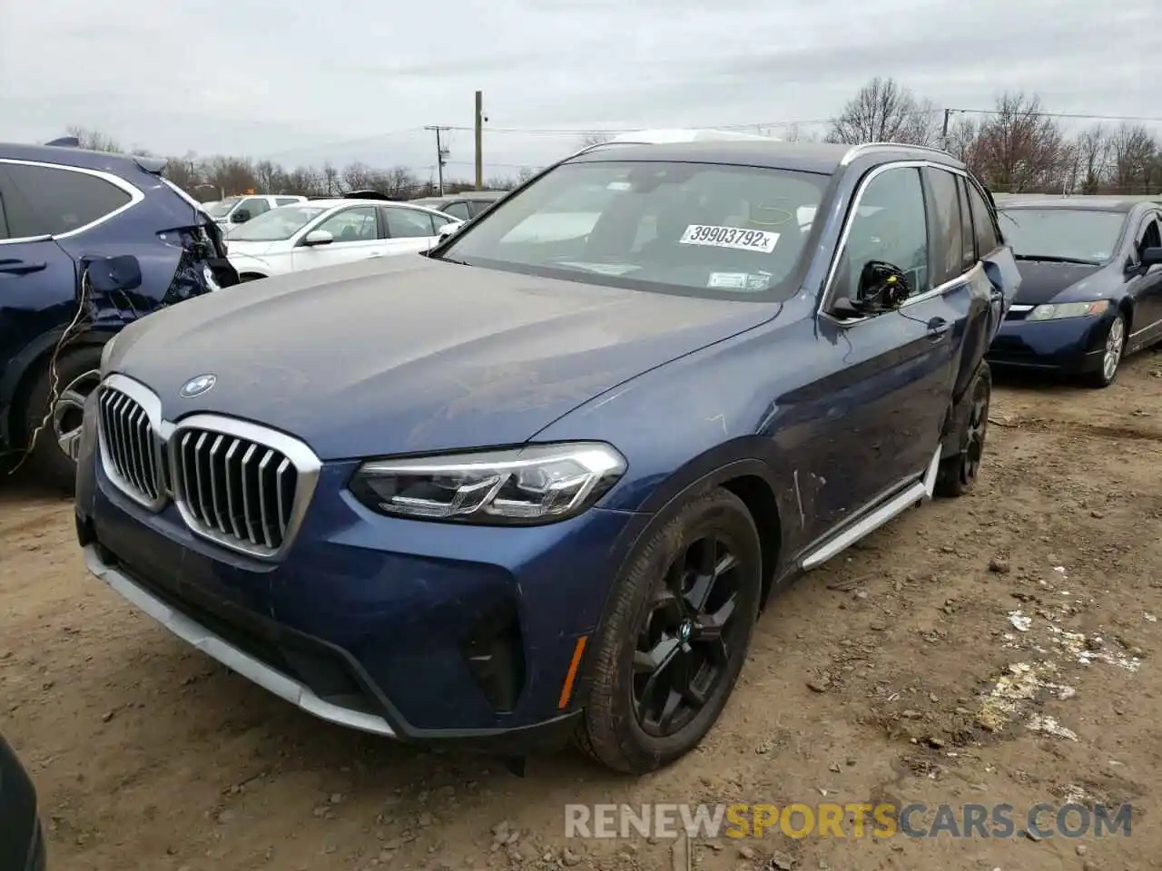 2 Photograph of a damaged car 5UX53DP07N9K26337 BMW X3 2022