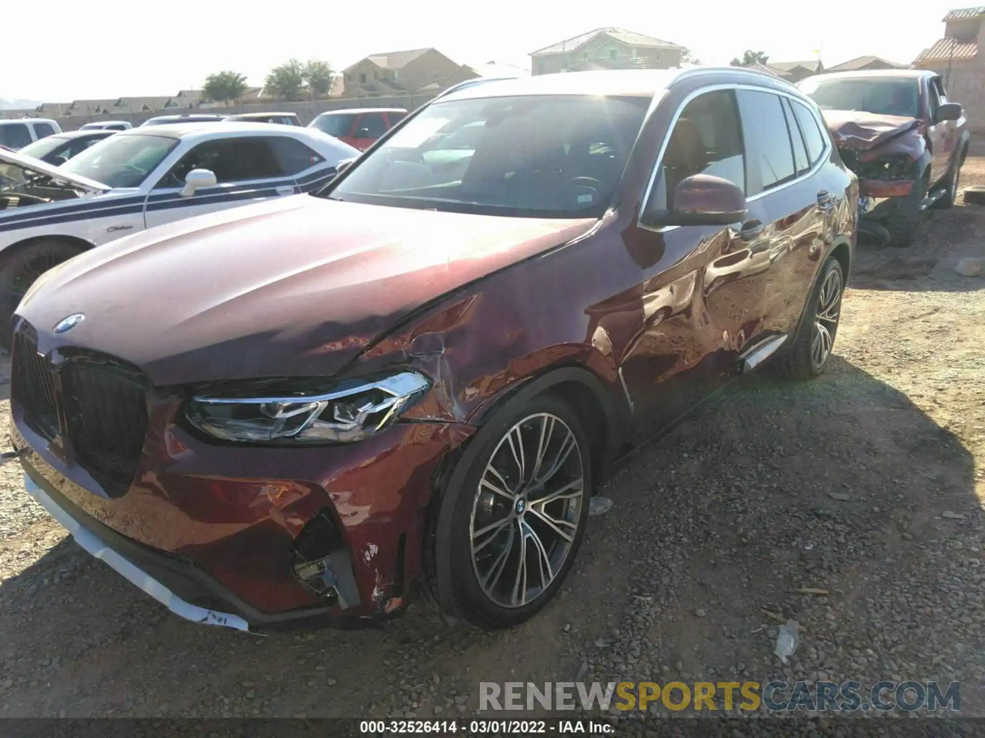 6 Photograph of a damaged car 5UX53DP07N9K73691 BMW X3 2022