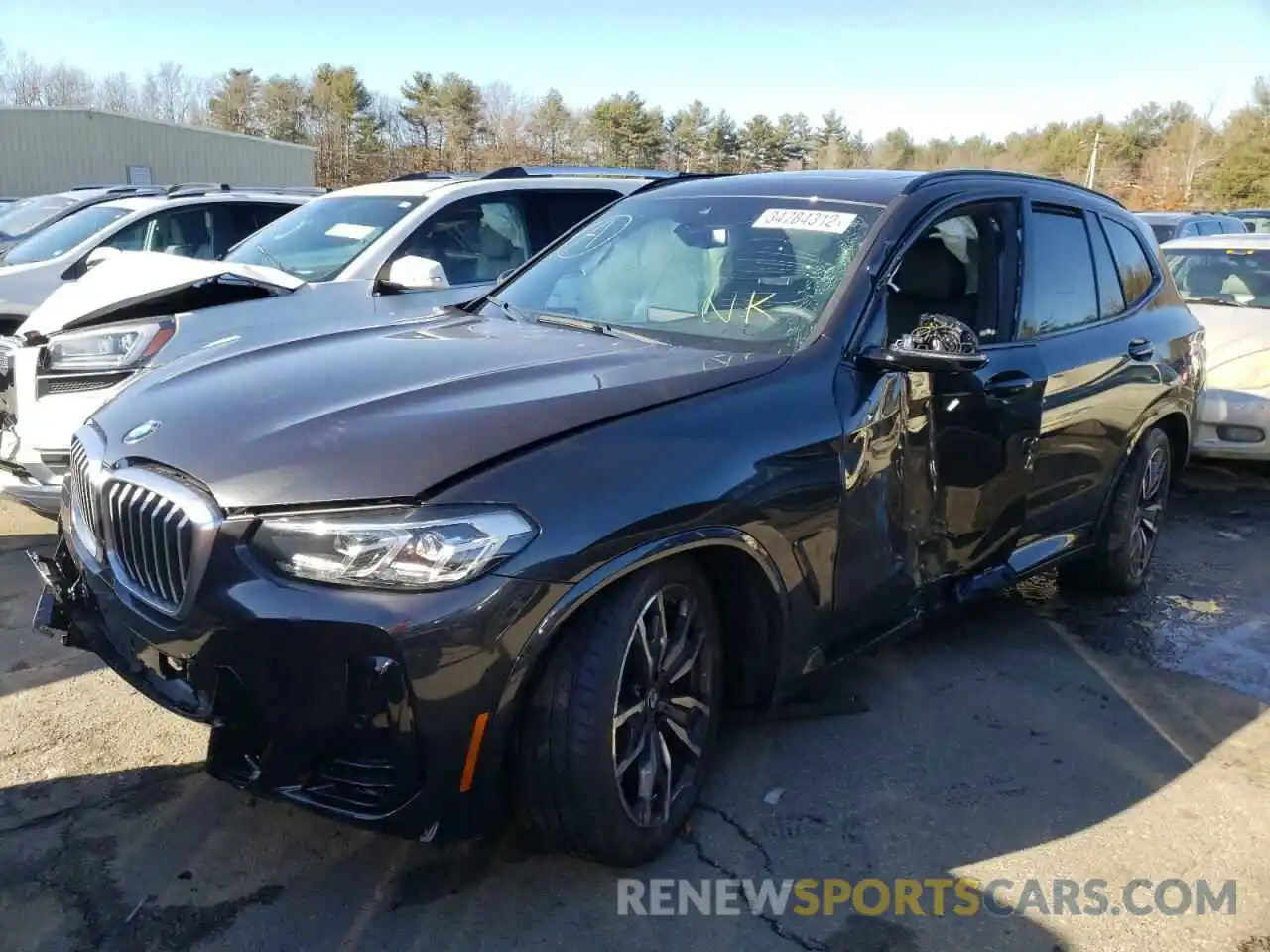 2 Photograph of a damaged car 5UX53DP07N9K75909 BMW X3 2022