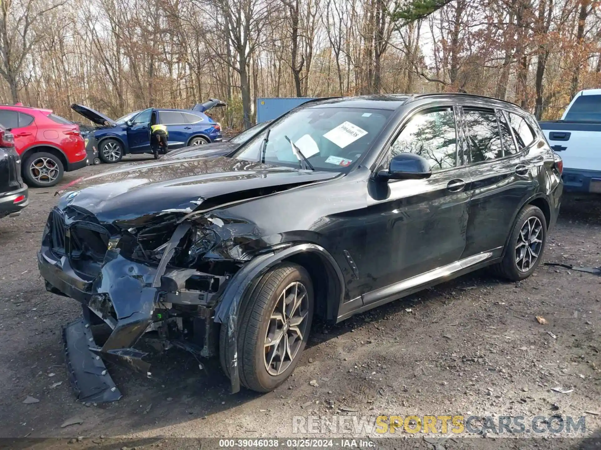 2 Photograph of a damaged car 5UX53DP07N9M75348 BMW X3 2022