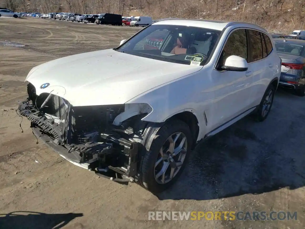 2 Photograph of a damaged car 5UX53DP08N9K59248 BMW X3 2022