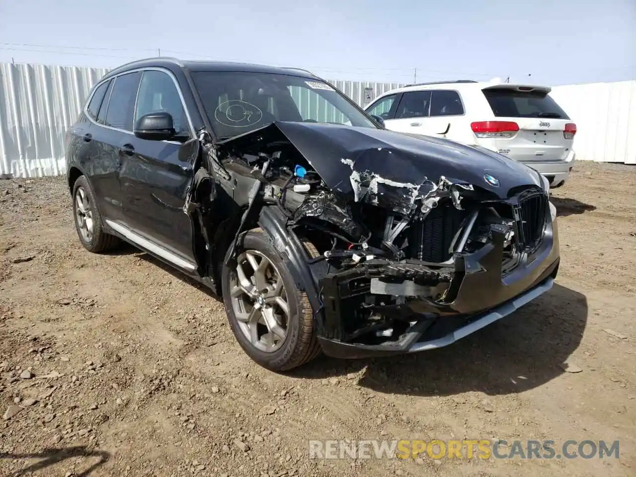 1 Photograph of a damaged car 5UX53DP09N9K76740 BMW X3 2022