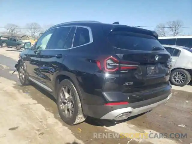 3 Photograph of a damaged car 5UX53DP09N9K90136 BMW X3 2022