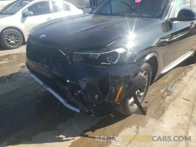 9 Photograph of a damaged car 5UX53DP09N9K90136 BMW X3 2022