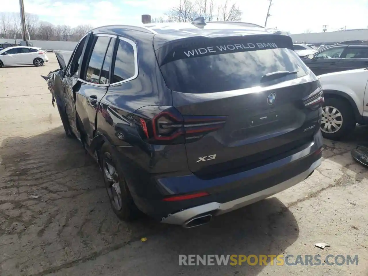 3 Фотография поврежденного автомобиля 5UX53DP0XN9J66988 BMW X3 2022