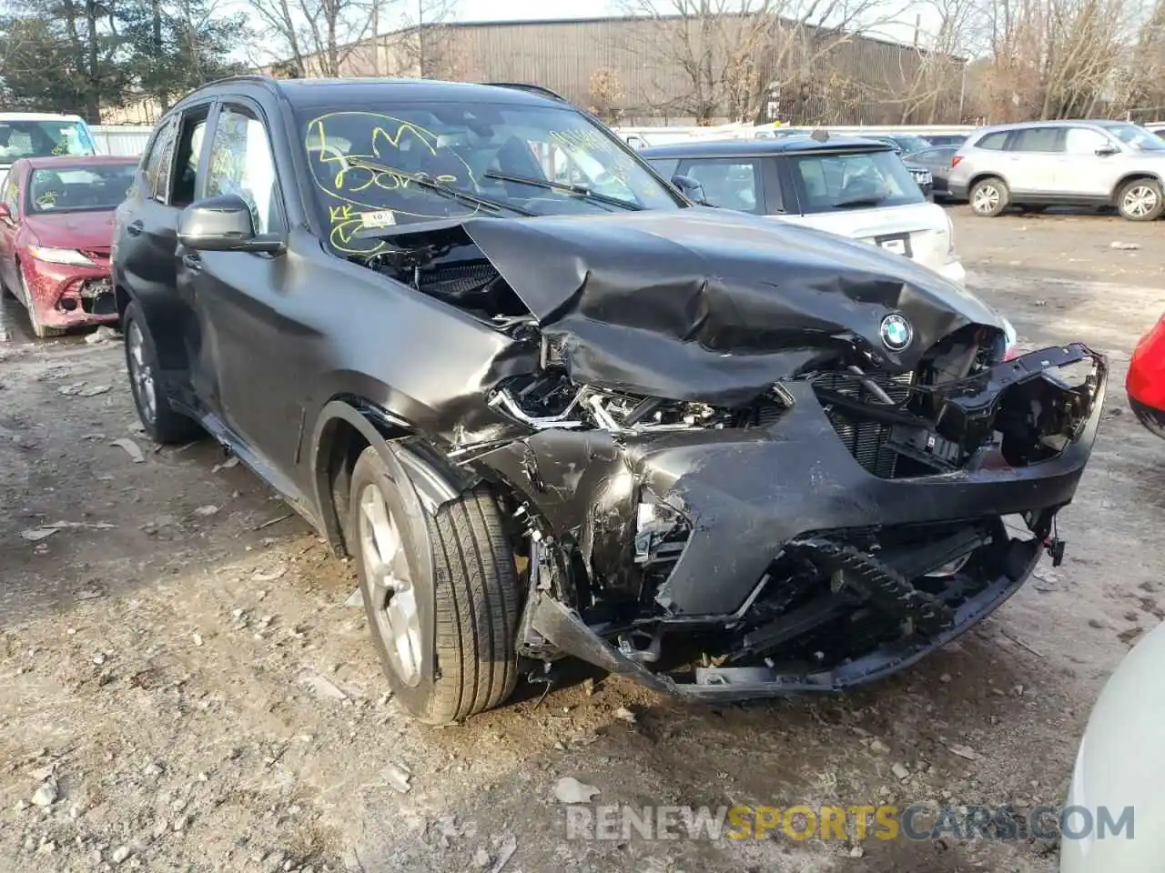 1 Photograph of a damaged car 5UX53DP0XN9J75027 BMW X3 2022